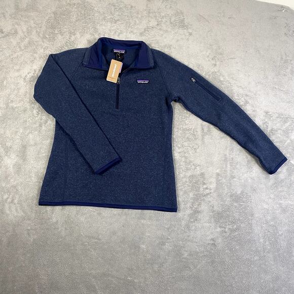 Patagonia Women's SM Better Sweater Navy Blue Fleece Winter New With Flaws - Picture 1 of 14